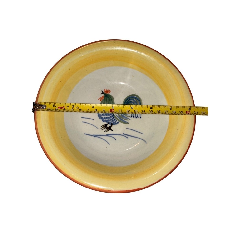Rooster Alley Tabletops Unlimited Bowl Farmhouse‎ Rustic Chicken Dish 8in - Picture 2 of 3